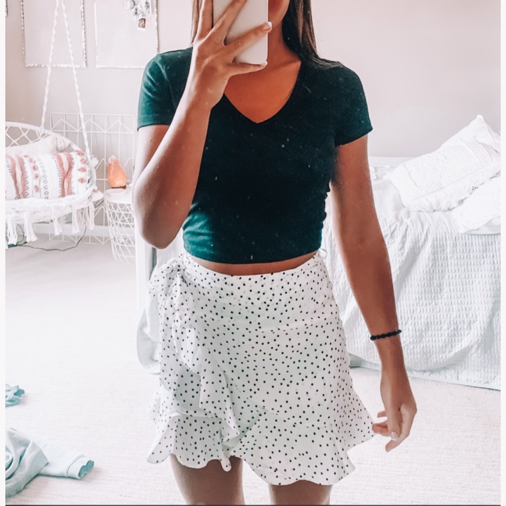 princess polly kiana dot print mini skirt